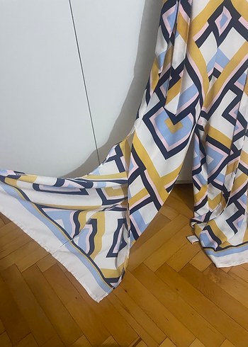 Bohem Çok Renkli Uzun Askılı tulum - Görsel 8