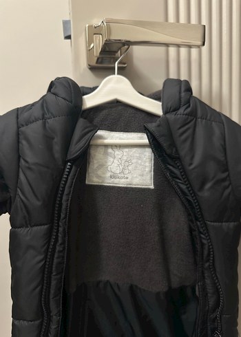 Kitikate Siyah Fermuarlı Bebek Tulumu - Görsel 3