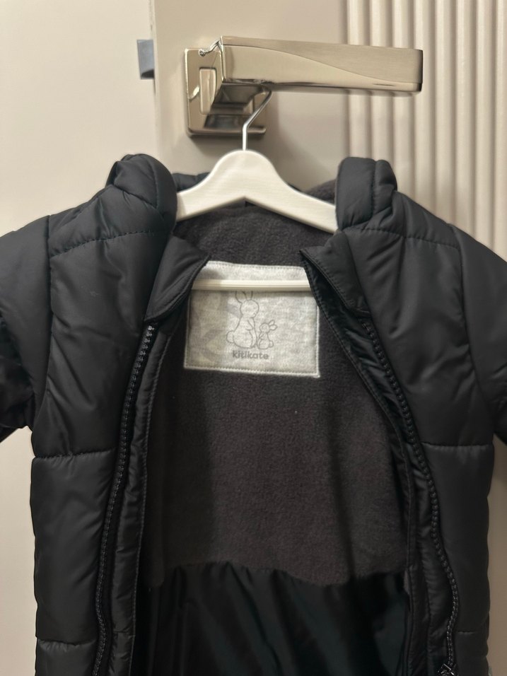 Kitikate Siyah Fermuarlı Bebek Tulumu - Görsel 3