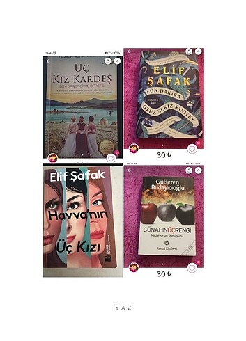4 kitap