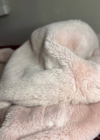 m Beden Pembe Peluş Kadın Ceket