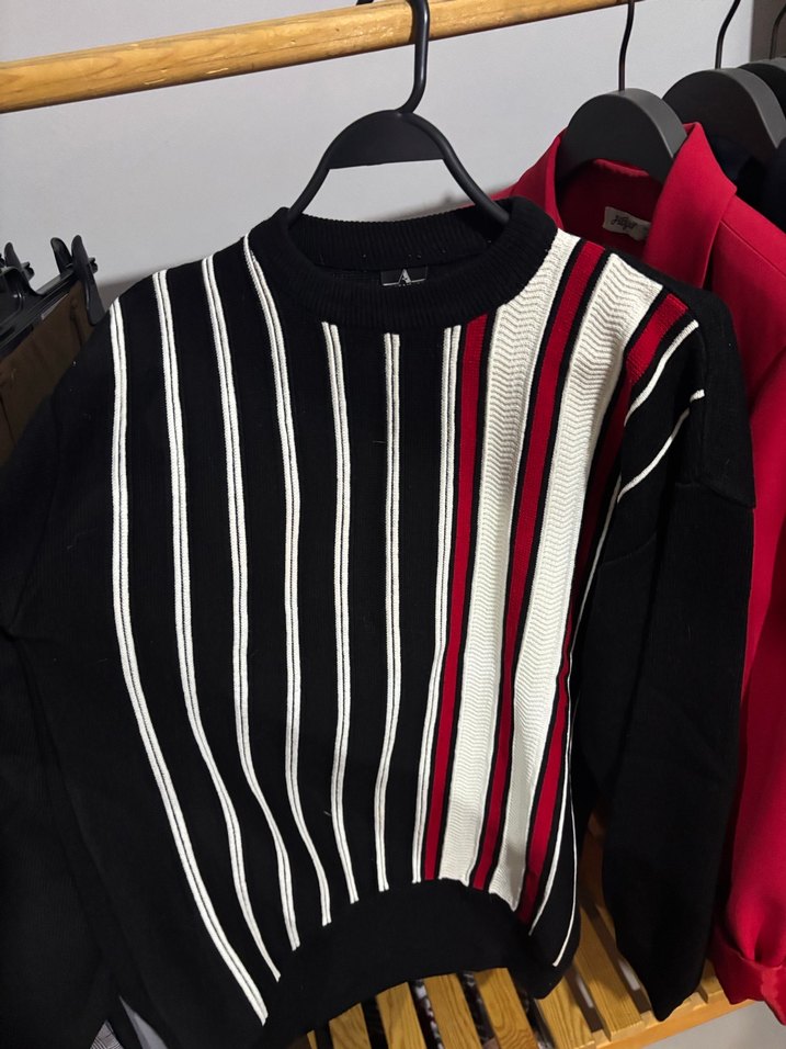 Siyah Oversize Kazak - Görsel 2