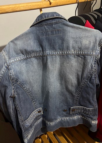 Düğmeli Mavi Denim Ceket - Görsel 2