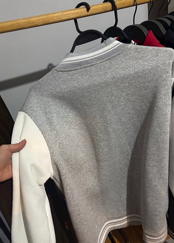 Gri Kadın Düğmeli Spor Ceket - Görsel 2