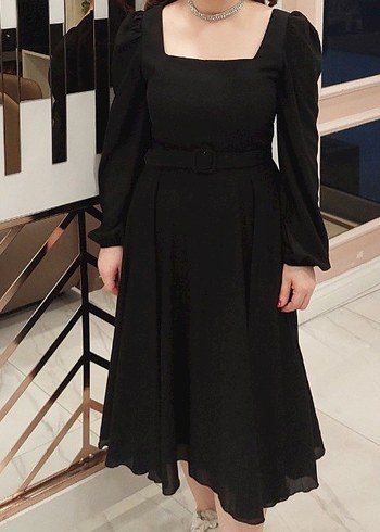 Siyah abiye elbise - Görsel 2