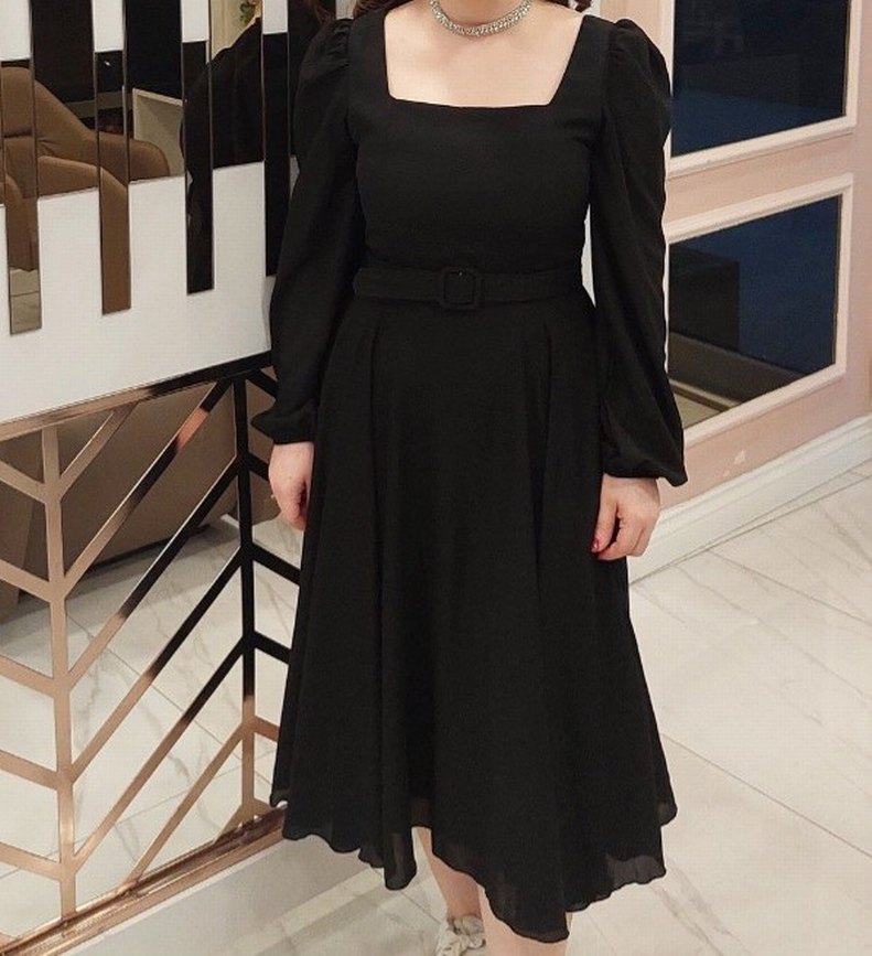 Siyah abiye elbise - Görsel 2