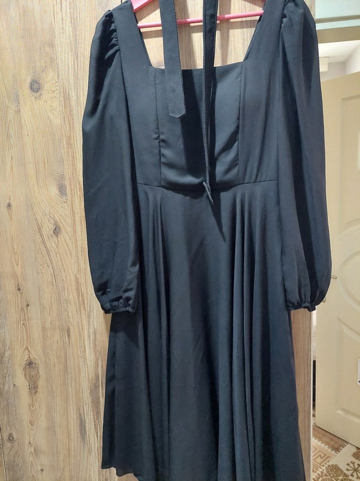 Siyah abiye elbise - Görsel 3