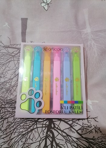 6'lı Pastel Renkli Fosforlu Kalem Seti - Görsel 2