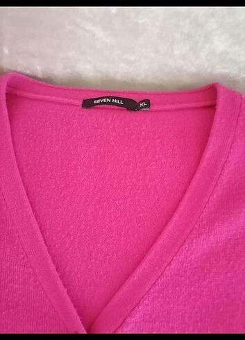 xl Beden pembe Renk Seven hill fuşya hırka