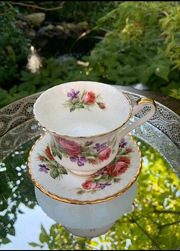 Royal albert antika fincan çiçekli - Görsel 6