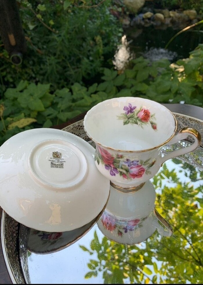 Royal albert antika fincan çiçekli - Görsel 3