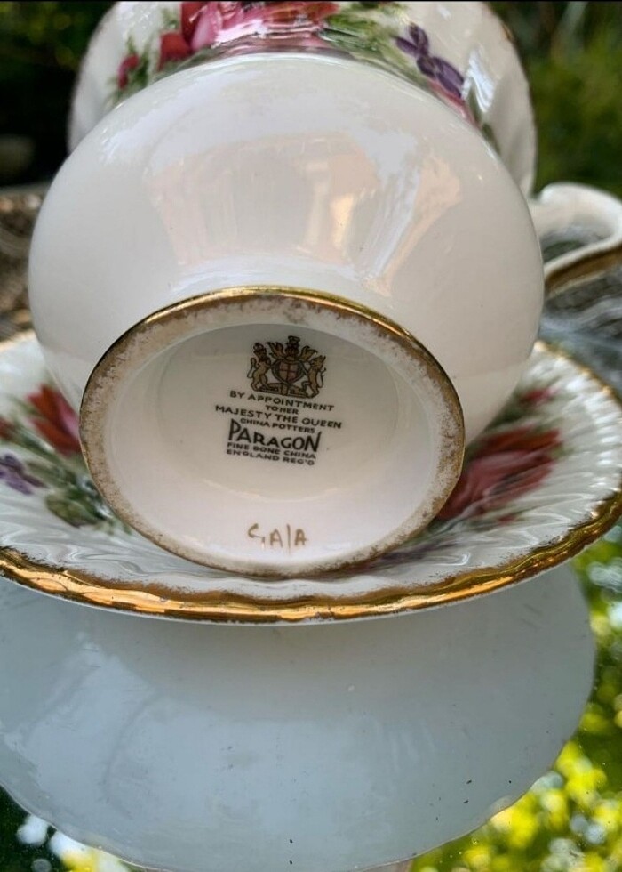 Royal albert antika fincan çiçekli - Görsel 4