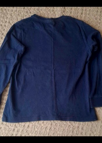 6 Yaş Beden Erkek Çocuk Lacivert Baskılı Sweatshirt