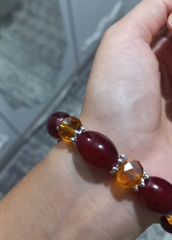 Accessorize Bordo Boncuklu Bohem VINTAGE Bileklik