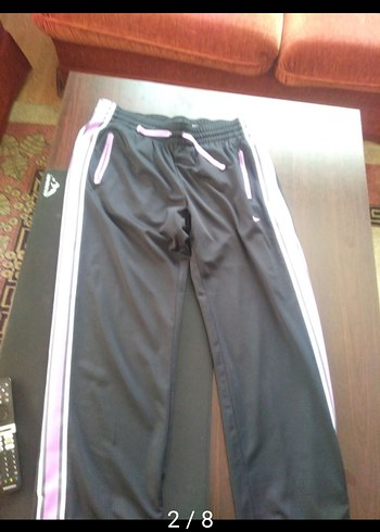 Kızlar için Fermuarlı Siyah-Pembe Eşofman Altı - Görsel 5