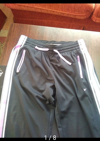 Kızlar için Fermuarlı Siyah-Pembe Eşofman Altı - Görsel 6