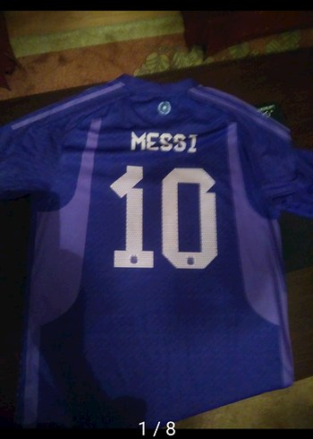 Erkek Mor Kısa Kollu Messi Forma - Görsel 5