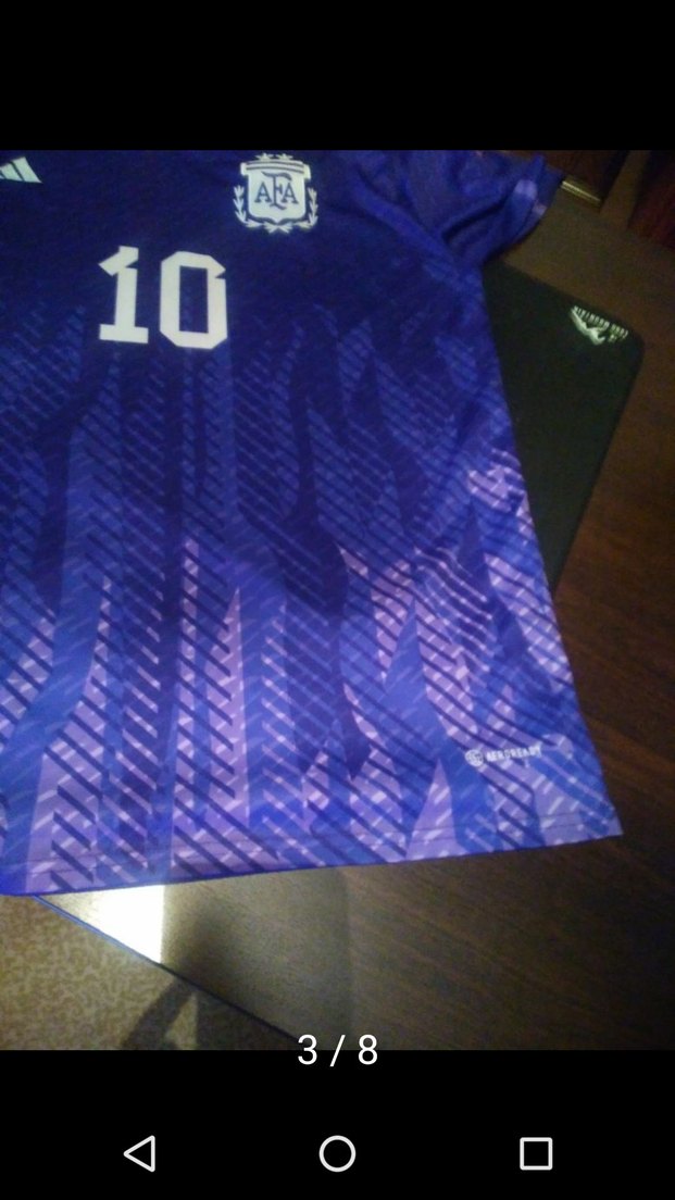 Erkek Mor Kısa Kollu Messi Forma - Görsel 2