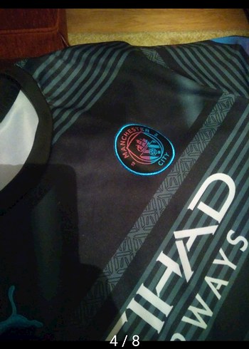 Erkek Gri Baskılı Kısa Kollu Jersey - Görsel 5