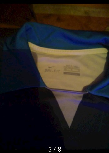 Erkek Koyu Mavi Spor Tişört Düğmeli - Görsel 5