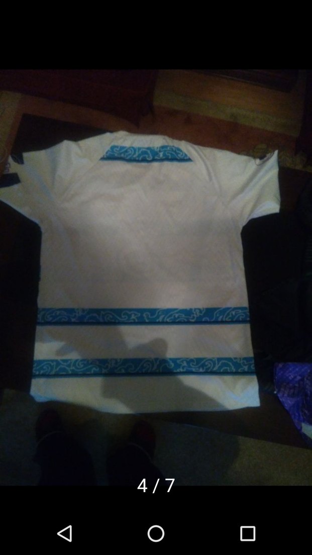 Beyaz Baskılı Kısa Kollu Erkek Forma - Görsel 4