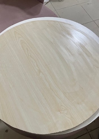 Bej Yuvarlak Mdf tezgah üstü 60 cm - Görsel 10
