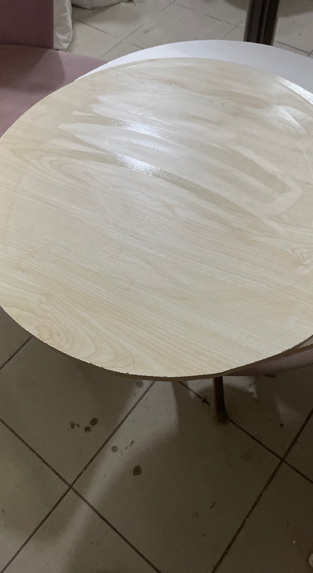 Bej Yuvarlak Mdf tezgah üstü 60 cm - Görsel 2