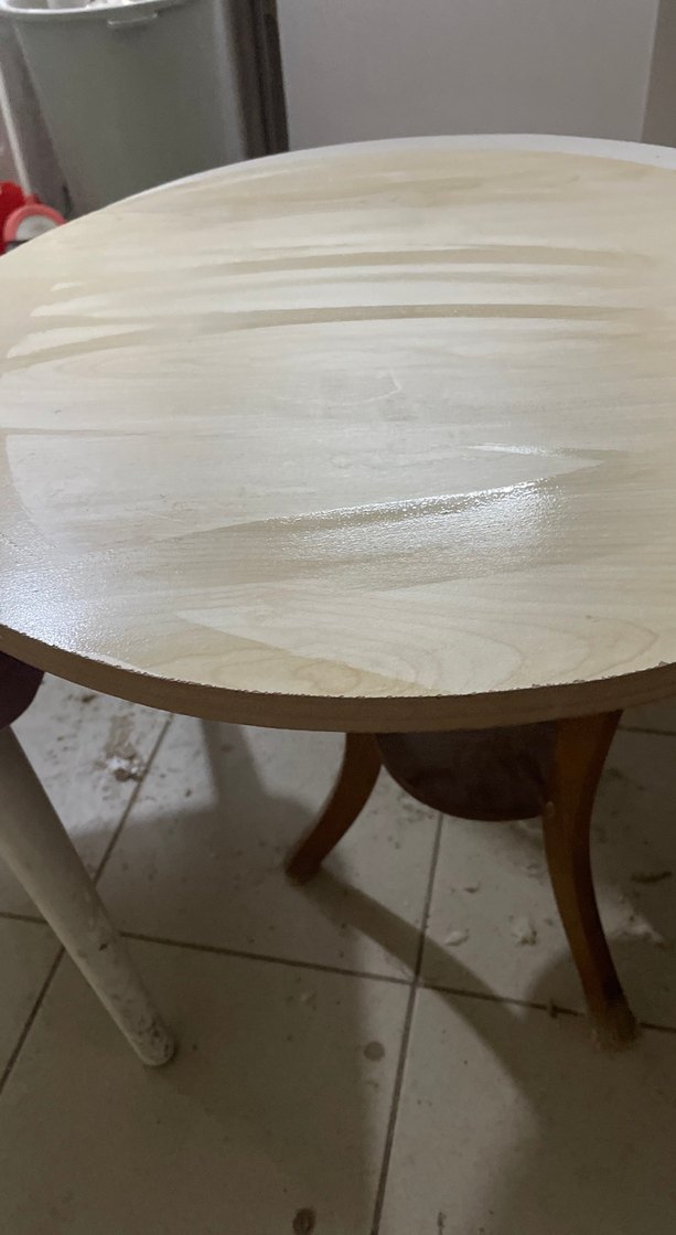 Bej Yuvarlak Mdf tezgah üstü 60 cm - Görsel 4