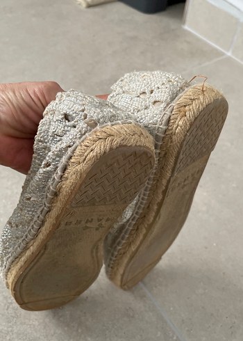 Dantel Detaylı Kadın Beyaz Espadril - Görsel 7