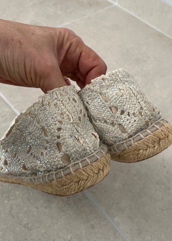 Dantel Detaylı Kadın Beyaz Espadril - Görsel 6