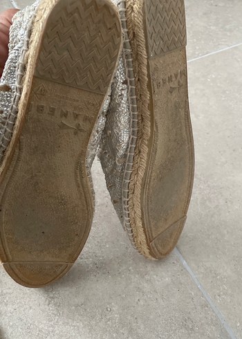 Dantel Detaylı Kadın Beyaz Espadril - Görsel 8