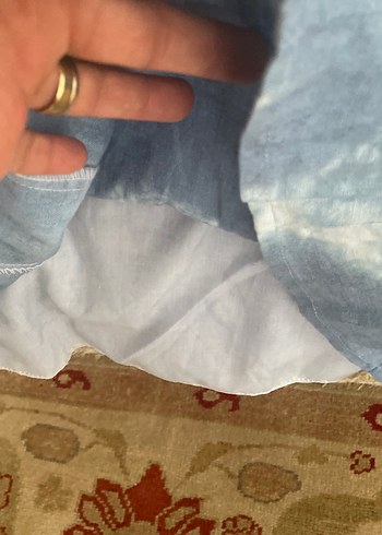 Mavi Tie-Dye Mini Eteği - Görsel 6