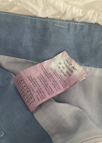 Mavi Tie-Dye Mini Eteği - Görsel 5