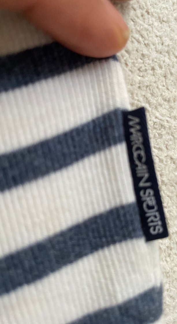 Gri Çizgili Drapeli Midi Elbise penye - Görsel 5