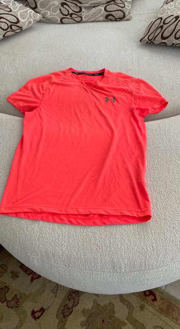 Turunçu bayan Kısa Kollu Spor Tişört - Görsel 4