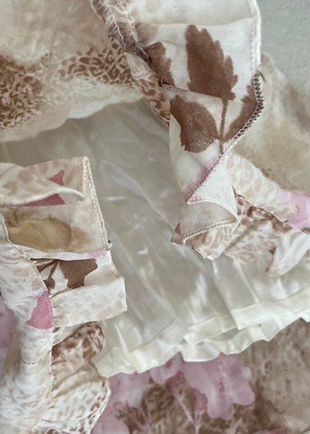 Bayan  Bohem Straplez Elbise - Görsel 7