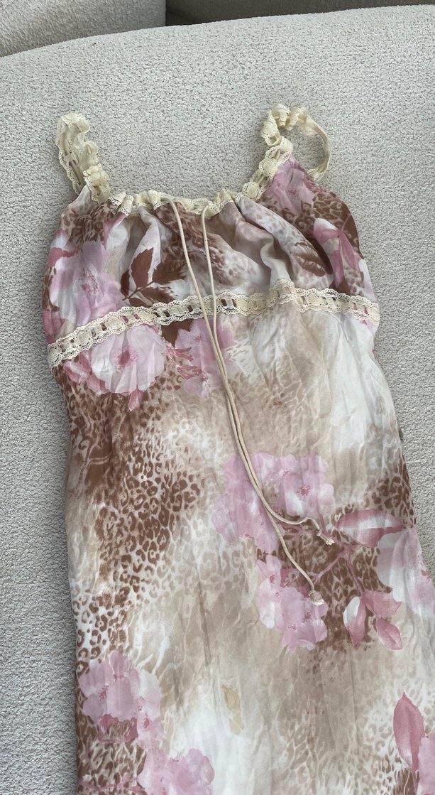 Bayan  Bohem Straplez Elbise - Görsel 3