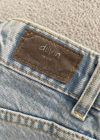 Mavi Pastel Renkli Kadın Salaş uzun Kot Şort - Görsel 10