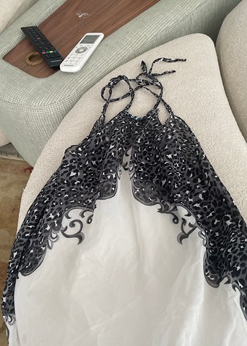 Nakışlı Uzun Askısız Hamile Geceliği - Görsel 8