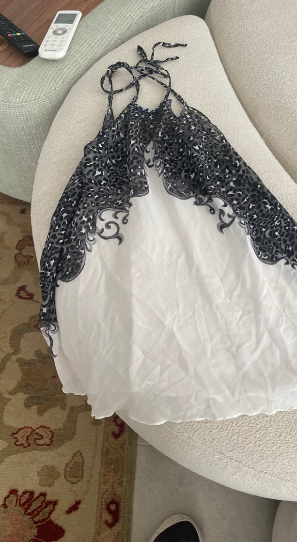 Nakışlı Uzun Askısız Hamile Geceliği - Görsel 4