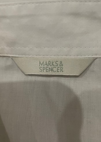 Kadın Beyaz Keten Kısa Kollu Gömlek - Görsel 3