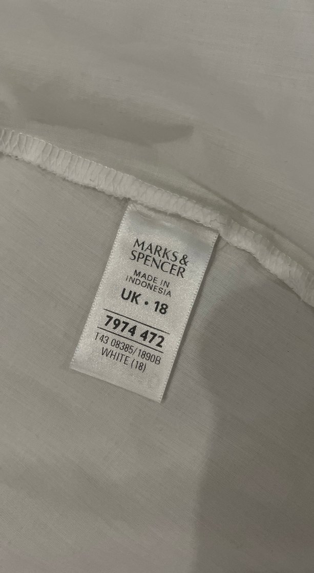 Kadın Beyaz Keten Kısa Kollu Gömlek - Görsel 4