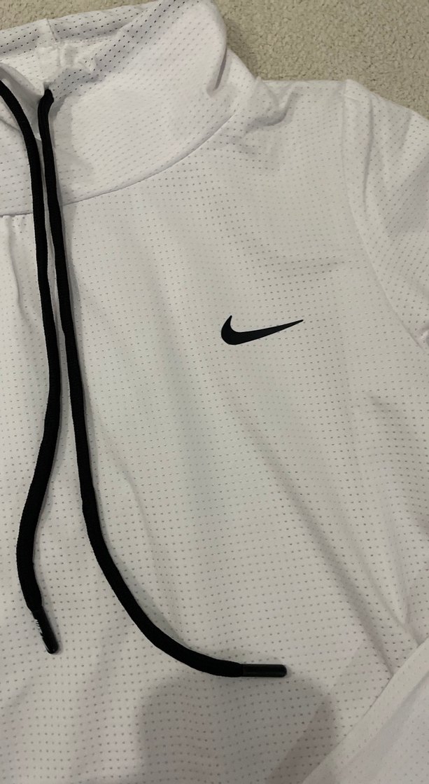 Nike Pro Beyaz Yarım Fermuarlı Sweatshirt - Görsel 2