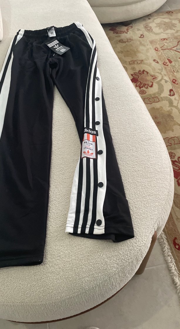 Siyah Beyaz Çizgili Kadın Eşofman Altı - Görsel 4