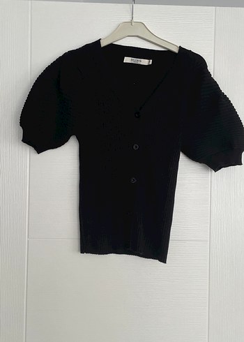 See By Chloe Siyah V Yaka Kisa Kollu Triko Hirka