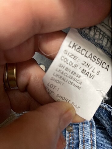 Bayan kot şort - Görsel 7