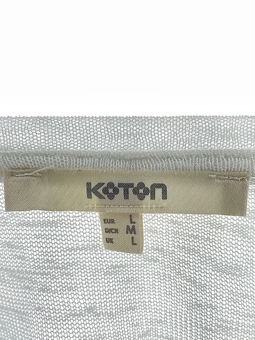 l Beden beyaz Renk Koton Bluz %70 İndirimli.