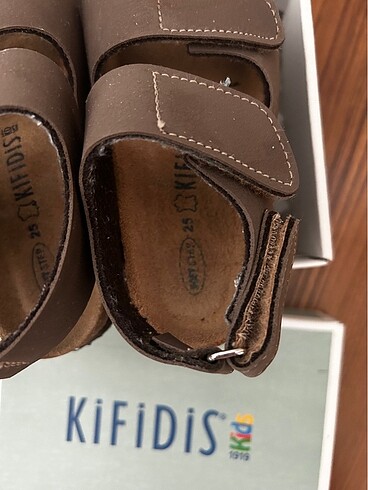 25 Beden kahverengi Renk Kifidis çocuk sandalet