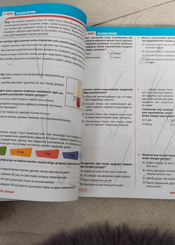  Fenomen 6A Fen Bilimleri Soru Bankası