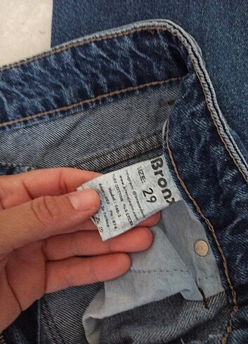 29 Beden lacivert Renk Mom jean